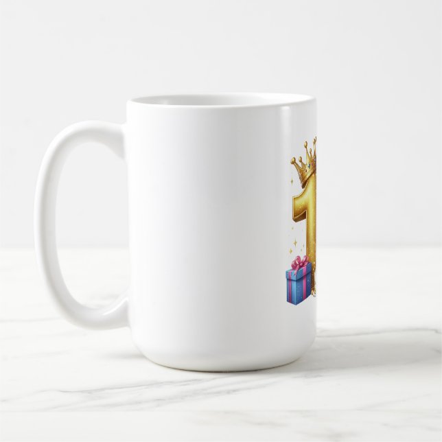 Caneca De Café Aniversário de 10 anos de ouro (Esquerda)