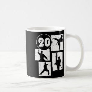 Caneca De Café Aniversário de 20 anos de Karatê Taekwondo Menino 