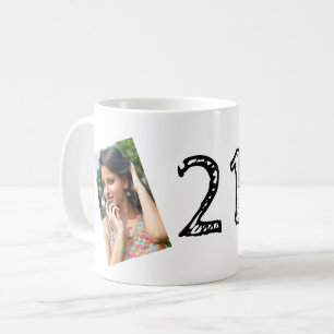 Caneca De Café aniversário de 21 anos PHOTO Mug
