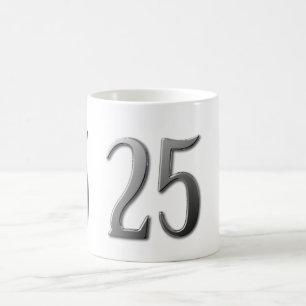 Caneca De Café Aniversário de 25 25