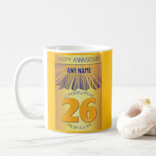 Caneca De Café Aniversário de 26 Anos de Abstinência 12 Passos