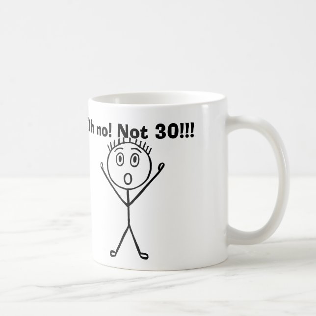 caneca de café aniversário de 30 anos (Direita)