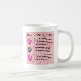 Caneca De Café Aniversário de 30 anos do poema da filha