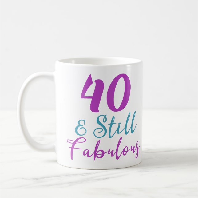 Caneca De Café aniversário de 40 anos ainda fabuloso (Esquerda)