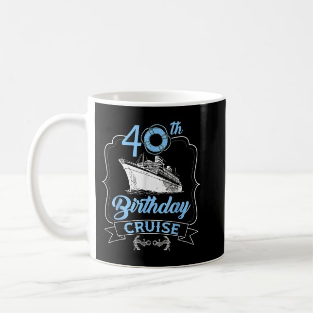 Caneca De Café aniversário de 40 anos Cruise Por Celebração Por 4 (Esquerda)