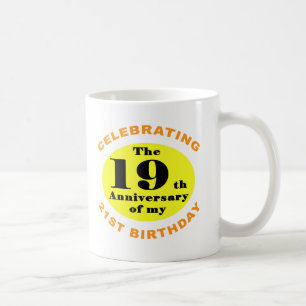 Caneca De Café aniversário de 40 anos Humor