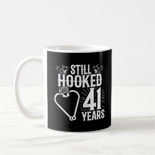 Caneca De Café Aniversário de 41 anos de casados fofo