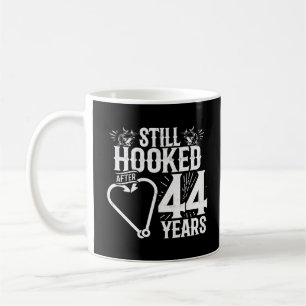 Caneca De Café Aniversário de 44 anos de casados ​​fofos