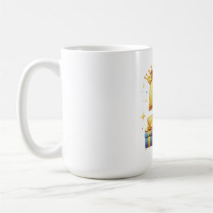 Caneca De Café Aniversário de 5 anos dourado
