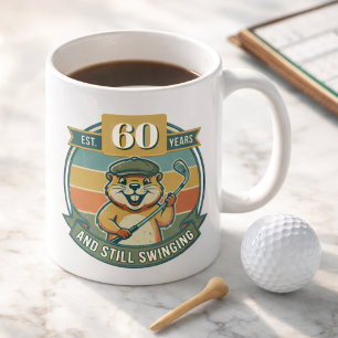 Caneca De Café Aniversário de 60 anos engraçado