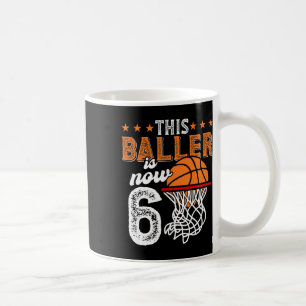 Caneca De Café Aniversário de 6 anos Meninos Sketll Jogador Este