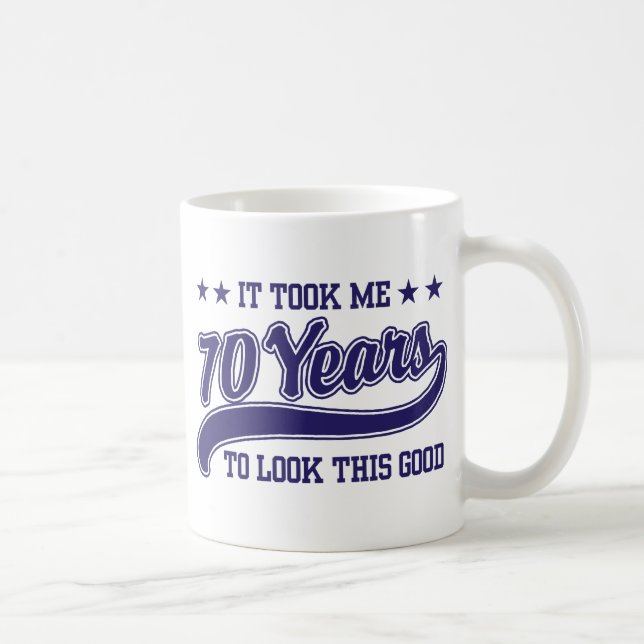 Caneca De Café Aniversário de 70 anos (Direita)