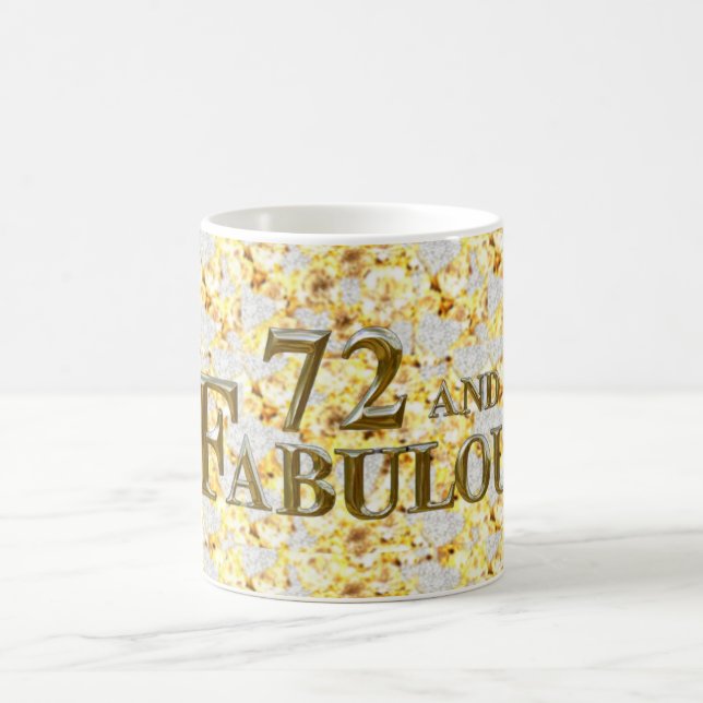 Caneca De Café Aniversário de 72 anos (Centro)