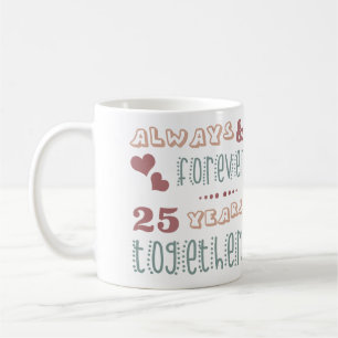 Caneca De Café Aniversário de Casamento 25