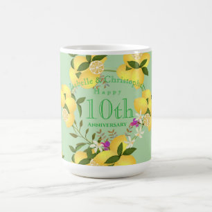 Caneca De Café Aniversário de Casamento Espreme Limão Verde