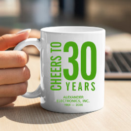 Caneca De Café Aniversário de negócios de 30 anos