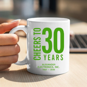 Caneca De Café Aniversário de negócios de 30 anos
