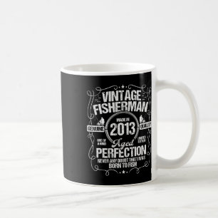 Caneca De Café Aniversário De Pesca De 2013 Para O Pescador 2013 