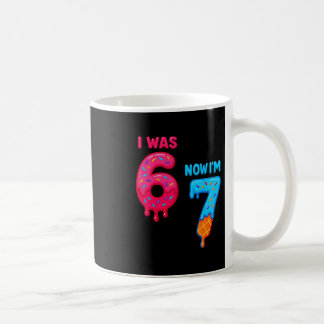 Caneca De Café Aniversário de Sete Anos Eu Tinha 6 Agora Tenho 7 