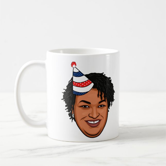 CANECA DE CAFÉ ANIVERSÁRIO DE STACEY ABRAMS (Esquerda)