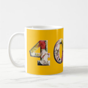 Caneca De Café Aniversário do aniversário de 40 anos 40 anos de