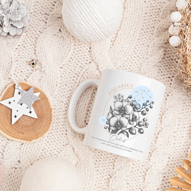 Caneca De Café Aniversário do Aquarius Zodiah (Aquarius mug)