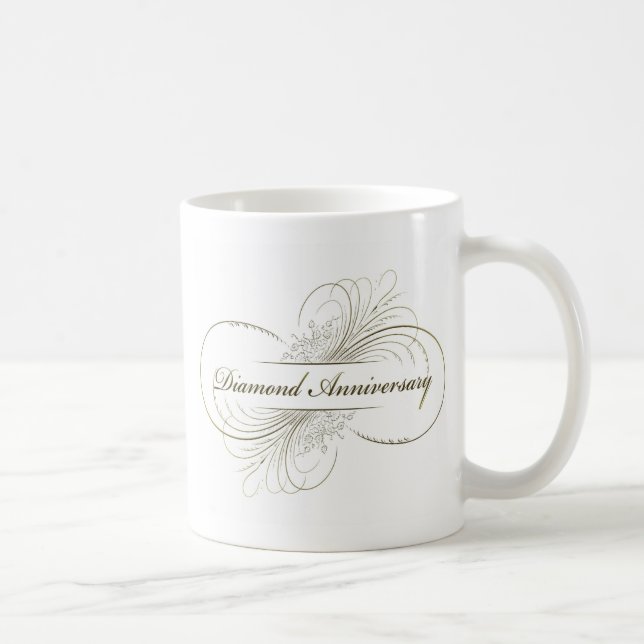 Caneca De Café Aniversário do diamante (Direita)