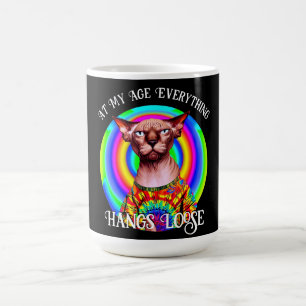 Caneca De Café Aniversário do Gato Sphynx Além da Colina