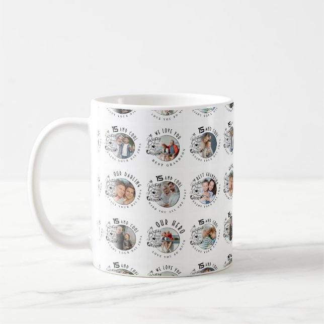 Caneca De Café Aniversário do Neto com Foto Personalizada (Esquerda)