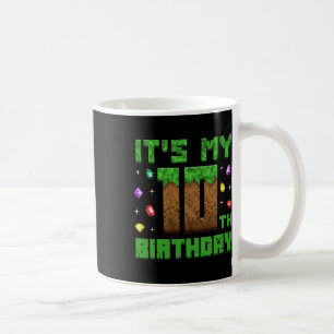 Caneca De Café Aniversário é o meu 10º Aniversário Gamer Núm.