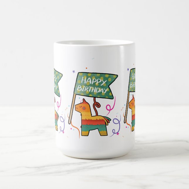Caneca De Café Aniversário Fofo Desenhado à Mão  (Centro)