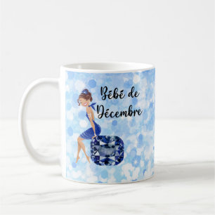 Caneca De Café Aniversário francês Bebe de Decembre