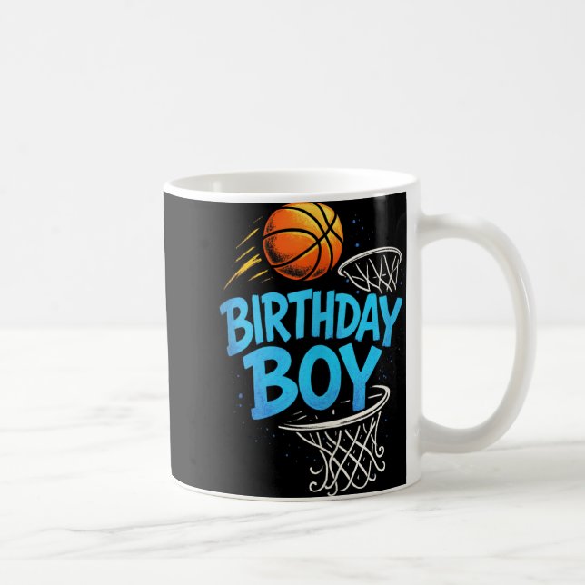 Caneca De Café Aniversário Garoto - Jogador de Basquete - Tanque  (Direita)