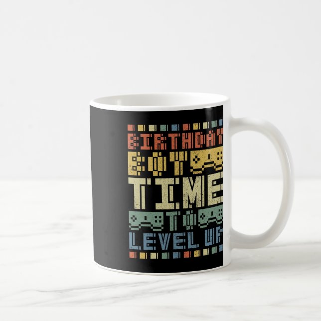 Caneca De Café Aniversário Hora De Aproximar Jogo De Vídeo Para A (Direita)