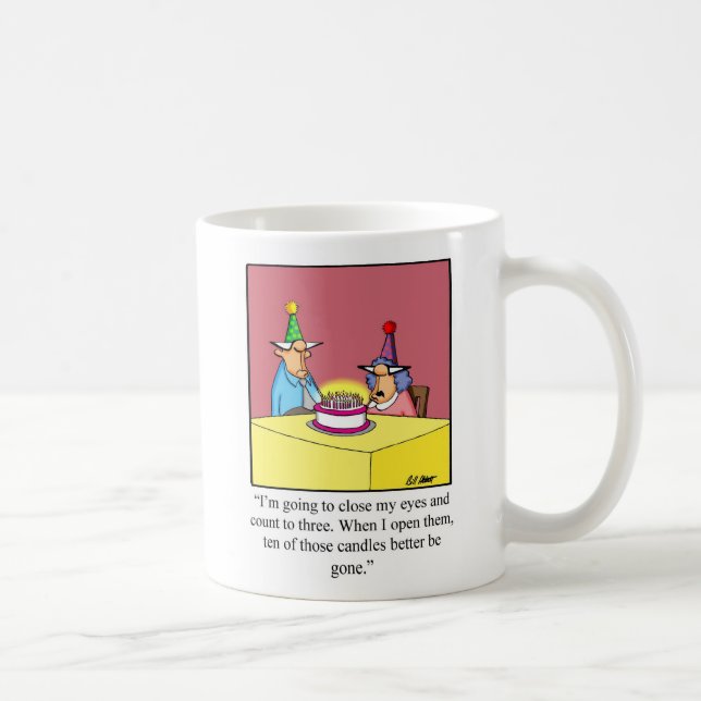 Caneca De Café Aniversário Humor Mug Para Ela (Direita)