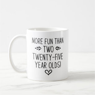 Caneca De Café Aniversário, Mais Divertido que Dois com Vinte e C