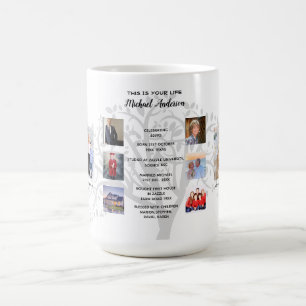 Caneca De Café Aniversário Milestones PHOTO COLLAGE Family Tree G