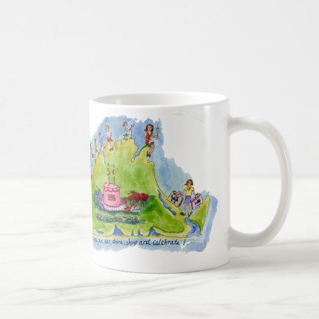 Caneca De Café aniversário no vinhedo! (Direita)