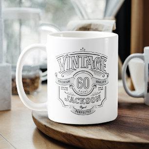 Caneca De Café Aniversário Personalizado Envelhecido à Perfeição
