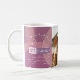 Caneca De Café Aniversário Personalizado - Zodiac Aquarius - Foto
