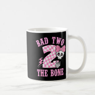 Caneca De Café Aniversário Ruim Até Os Ossos 2 Anos de Idade Xadr