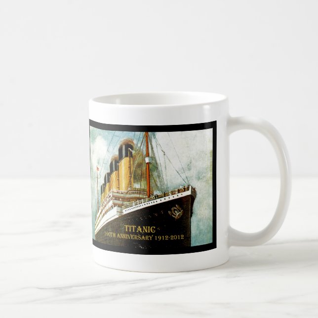 Caneca De Café Aniversário titânico do RMS 100th (Direita)
