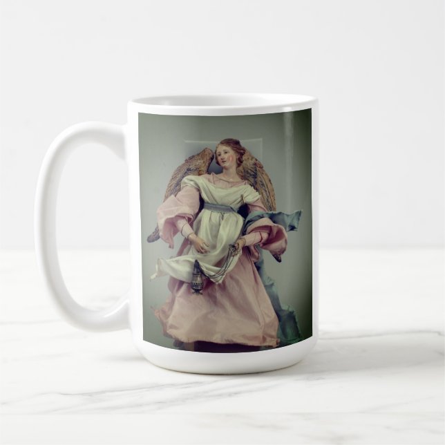Caneca De Café Anjo a rosa e branco: (Esquerda)