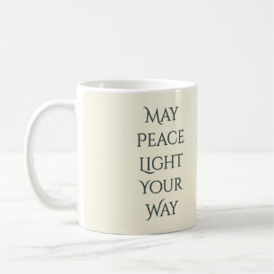Caneca De Café Anjo Celestial de Inverno Lanterna da Paz