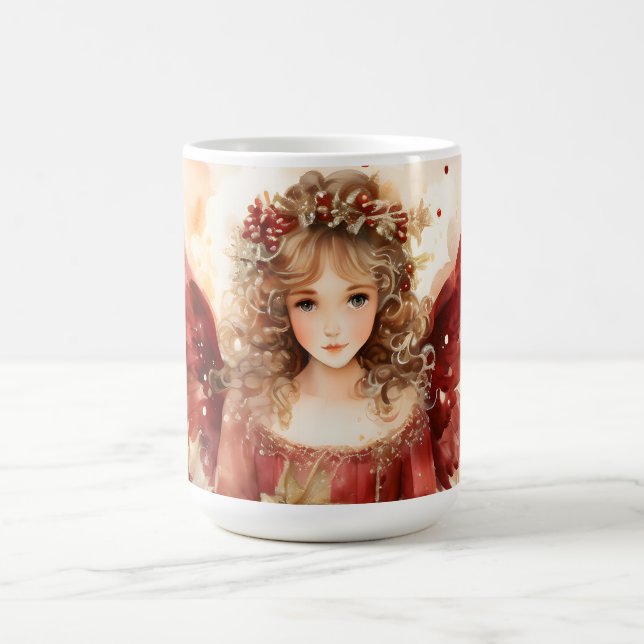 Caneca De Café Anjo com Asas Vermelhas (Centro)