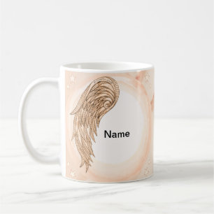 Caneca De Café anjo cristão de uma asa