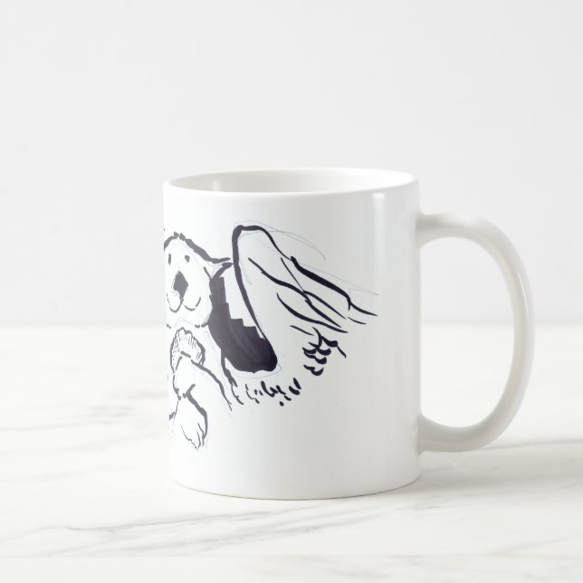 Caneca De Café Anjo da lontra (Direita)
