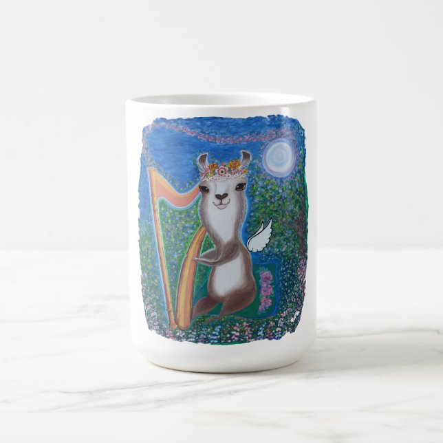 Caneca De Café Anjo da Lua com Harpa (Centro)
