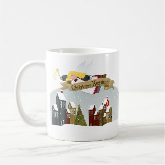 Caneca De Café Anjo de Natal - Boas Novas, Bênção de Natal
