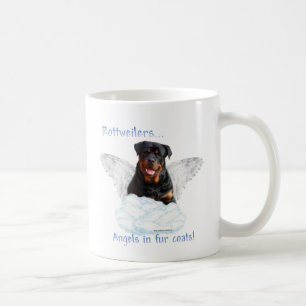 Caneca De Café Anjo de Rottweiler